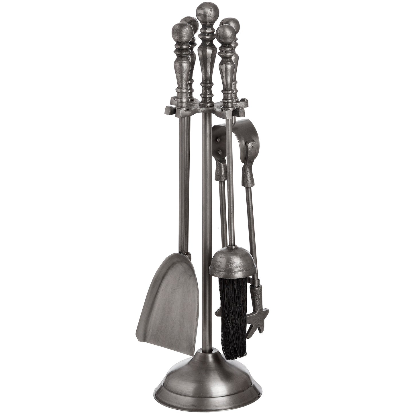 Traditional Companion Set In Antique Pewter
