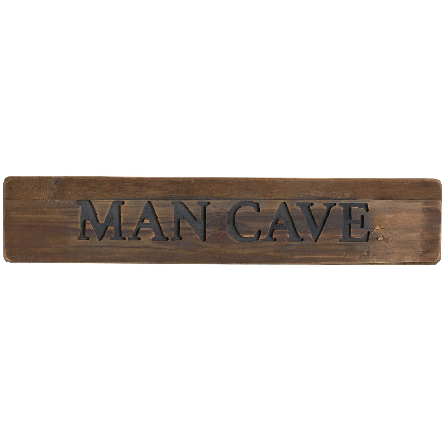 Man Cave Rustic Wooden Message Plaque