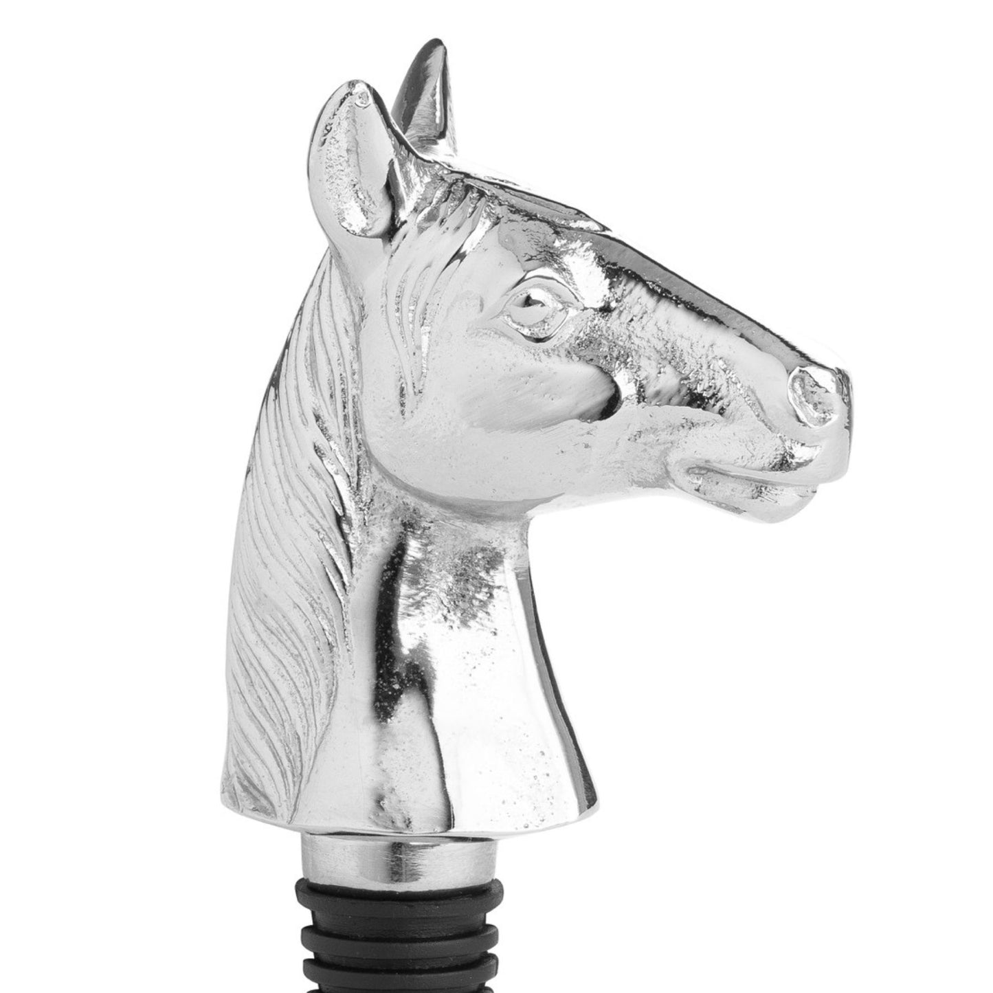 Silver Nickel Horse Bottle Stopper