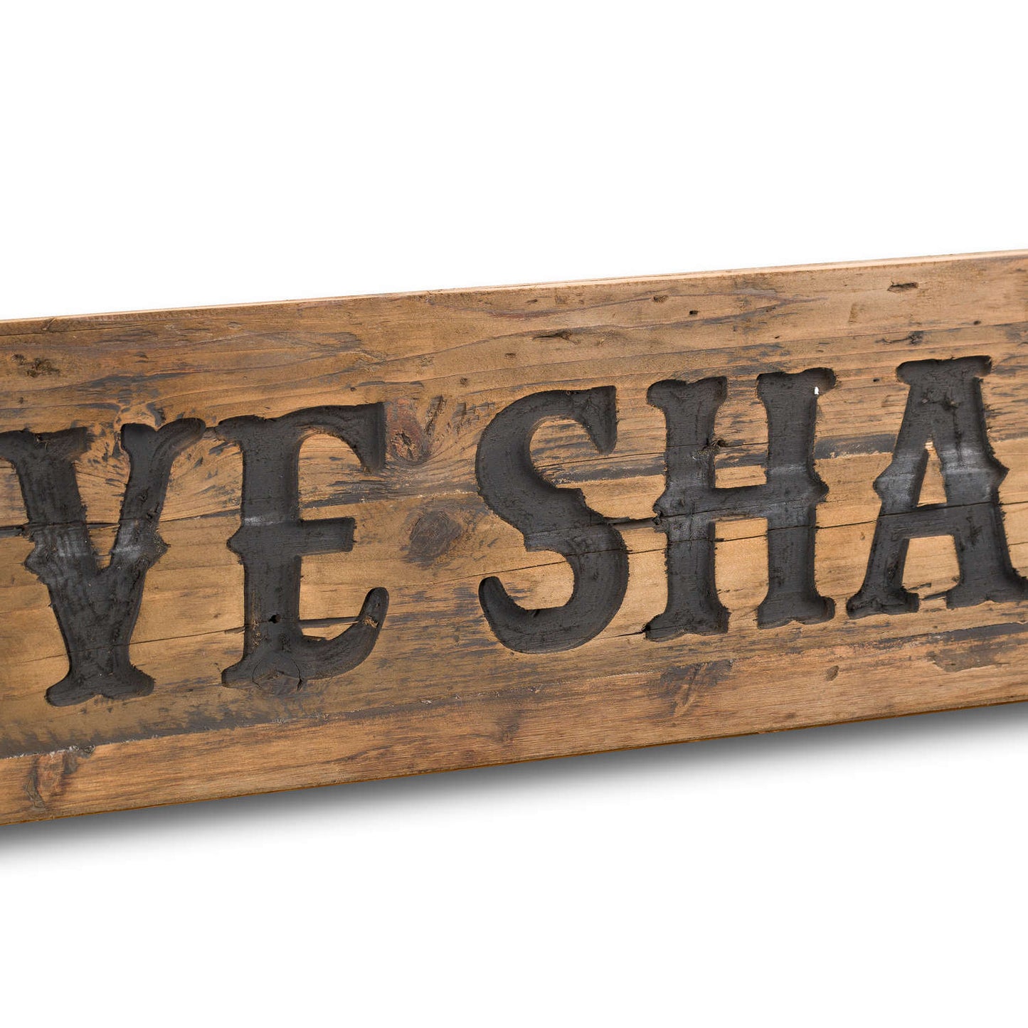 Love Shack Rustic Wooden Message Plaque