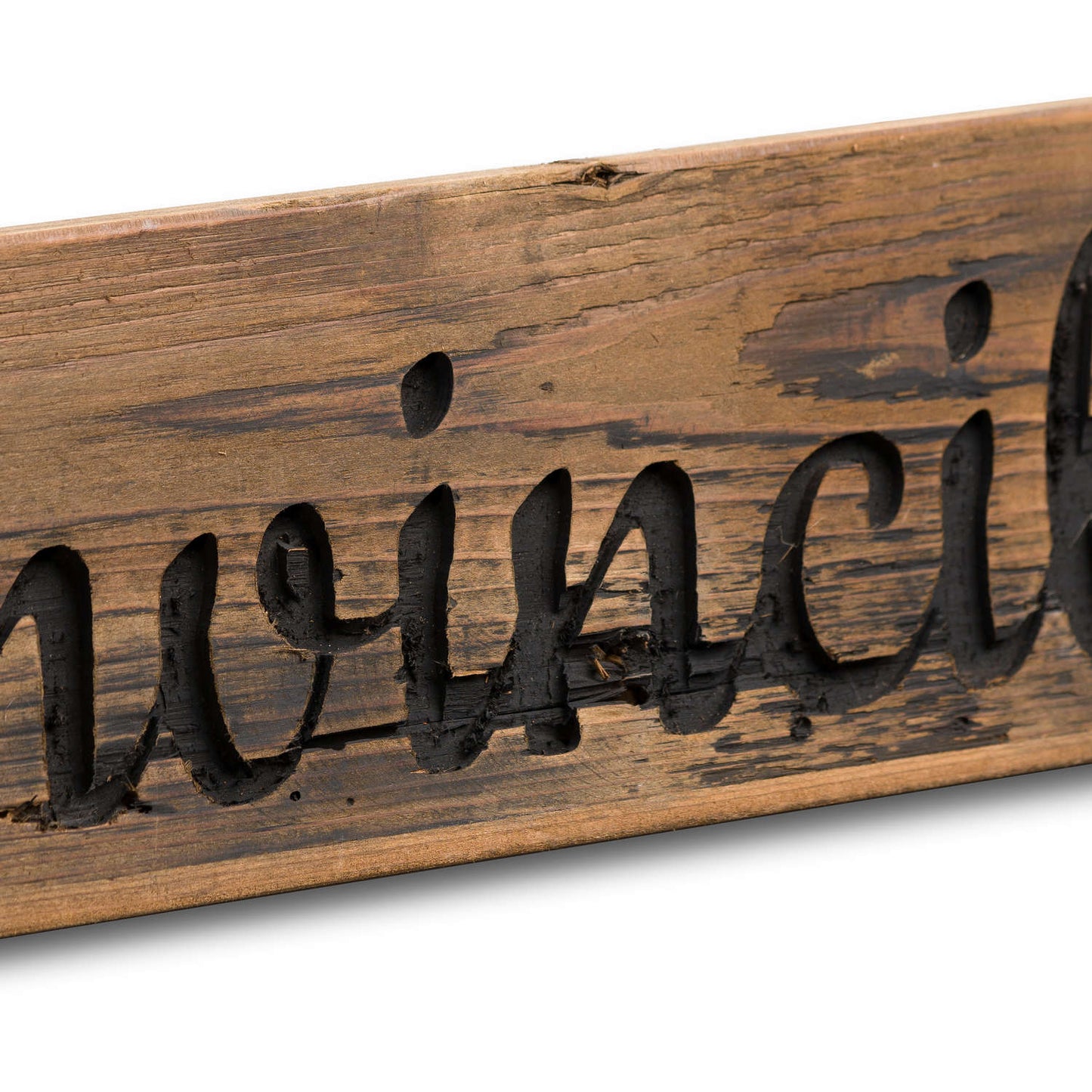 Ginvincible Rustic Wooden Message Plaque