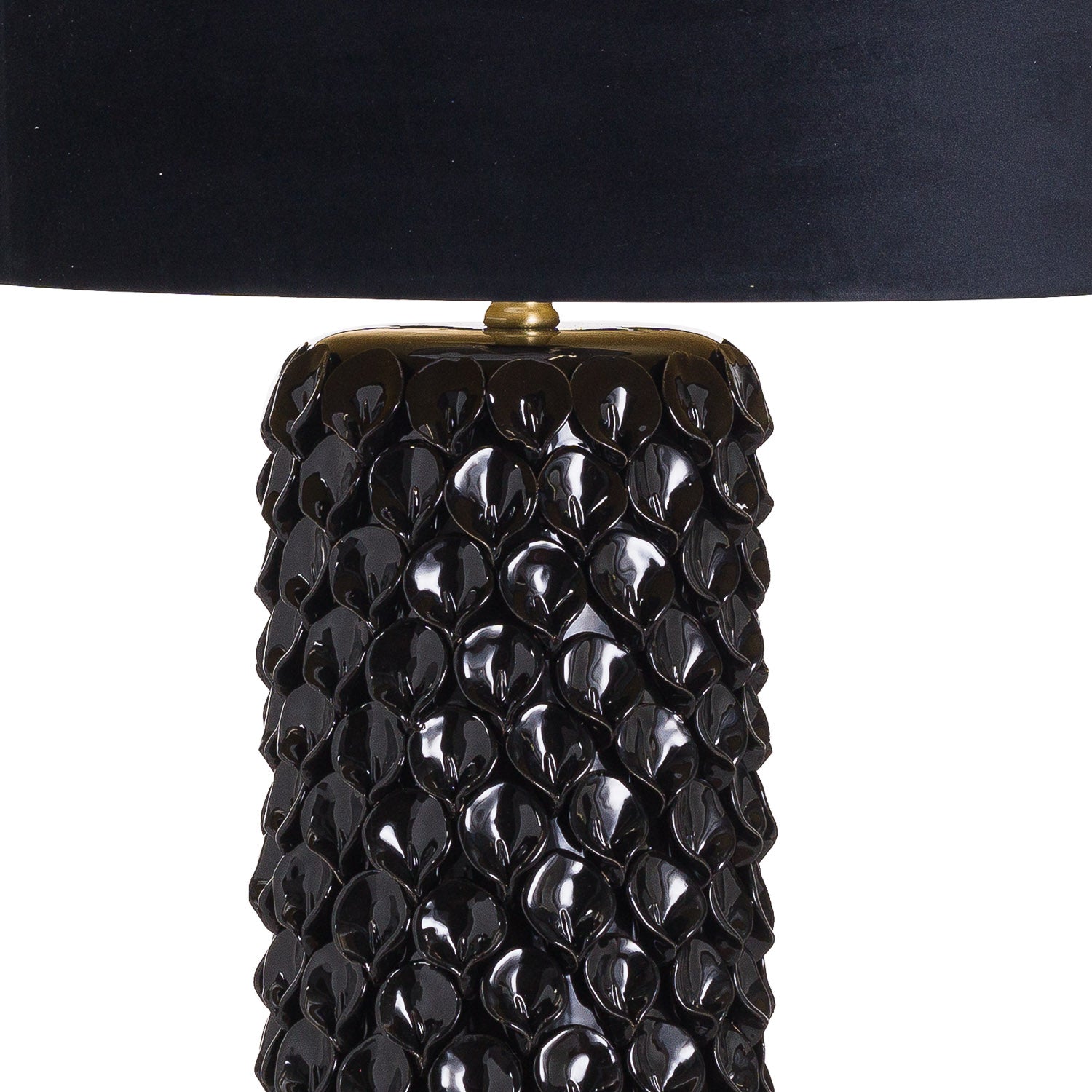 Barbro Table Lamp With Black Velvet Shade