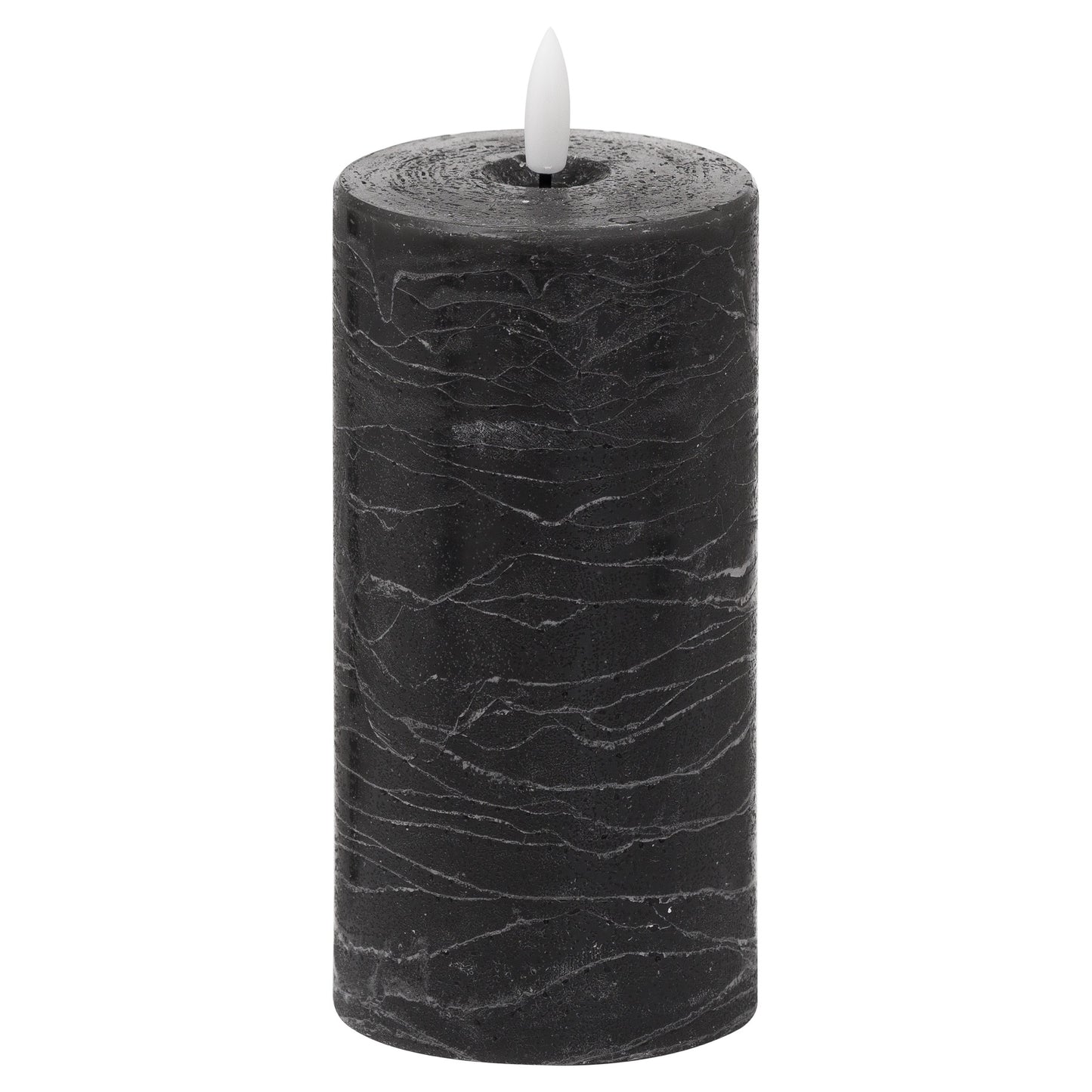 Luxe Collection Natural Glow 3x6 Grey LED Candle
