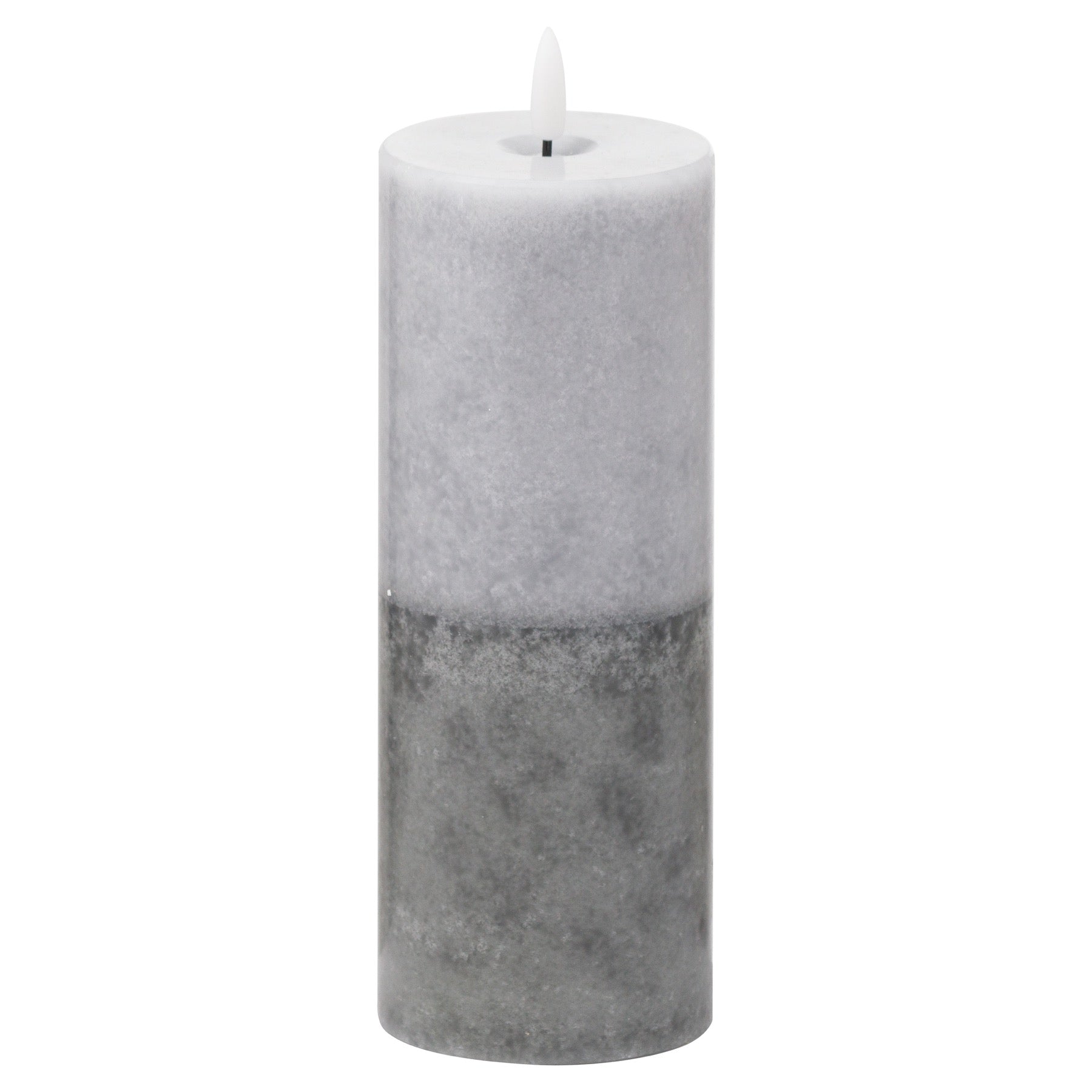 Luxe Collection Natural Glow 3x8 Black Dipped LED Candle