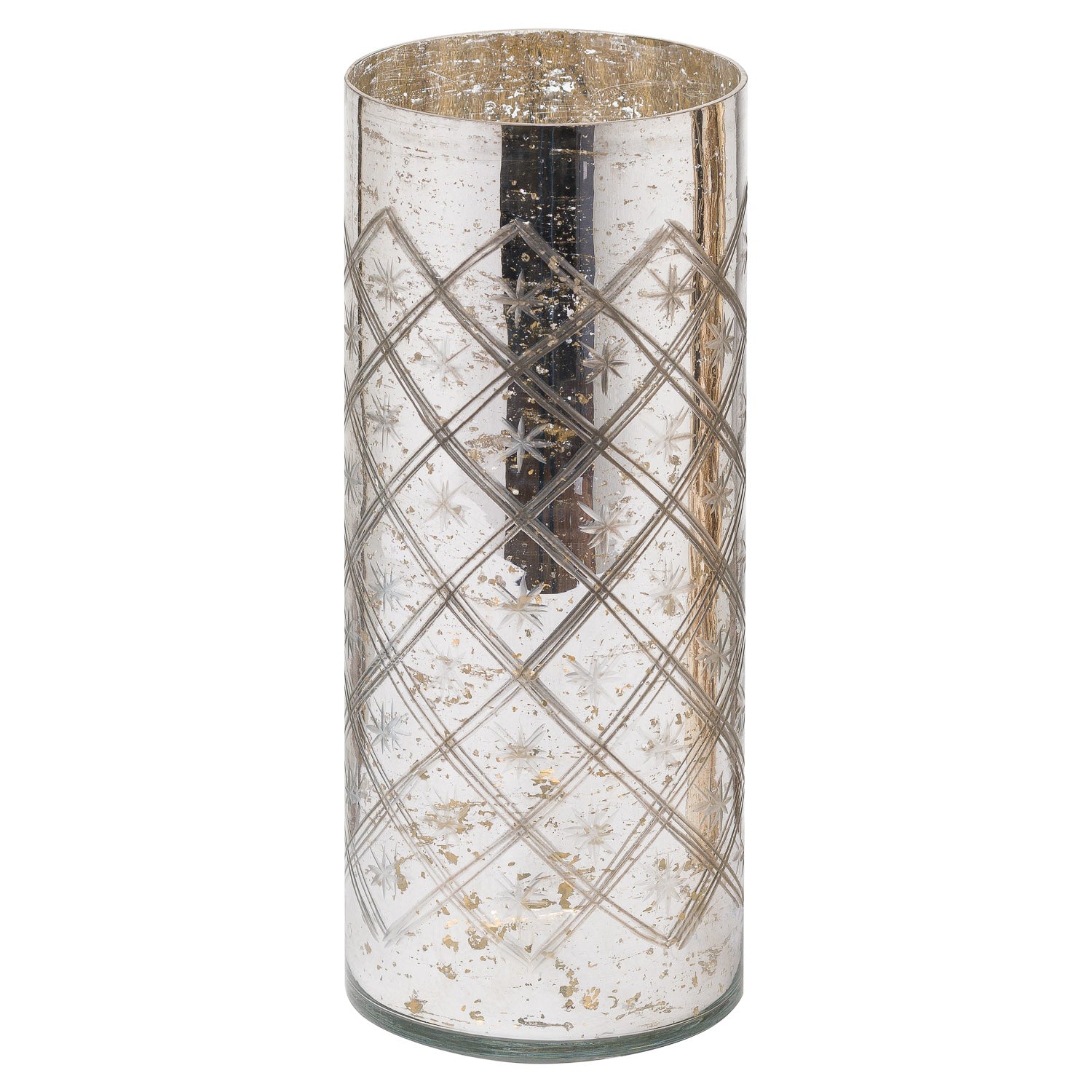 The Noel Collection Silver Foil Effect Vase