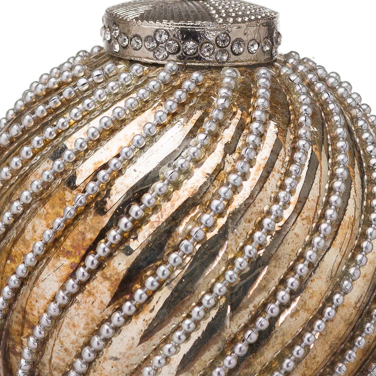 The Noel Collection Burnished Jewel Swirl Large Bauble