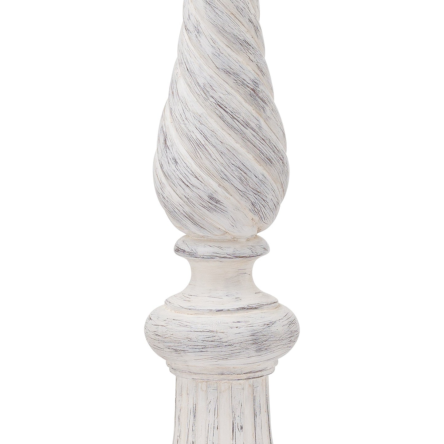 Antique White Large Twisted Candle Column