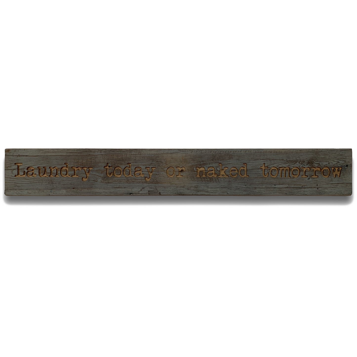Laundry Grey Wash Wooden Message Plaque