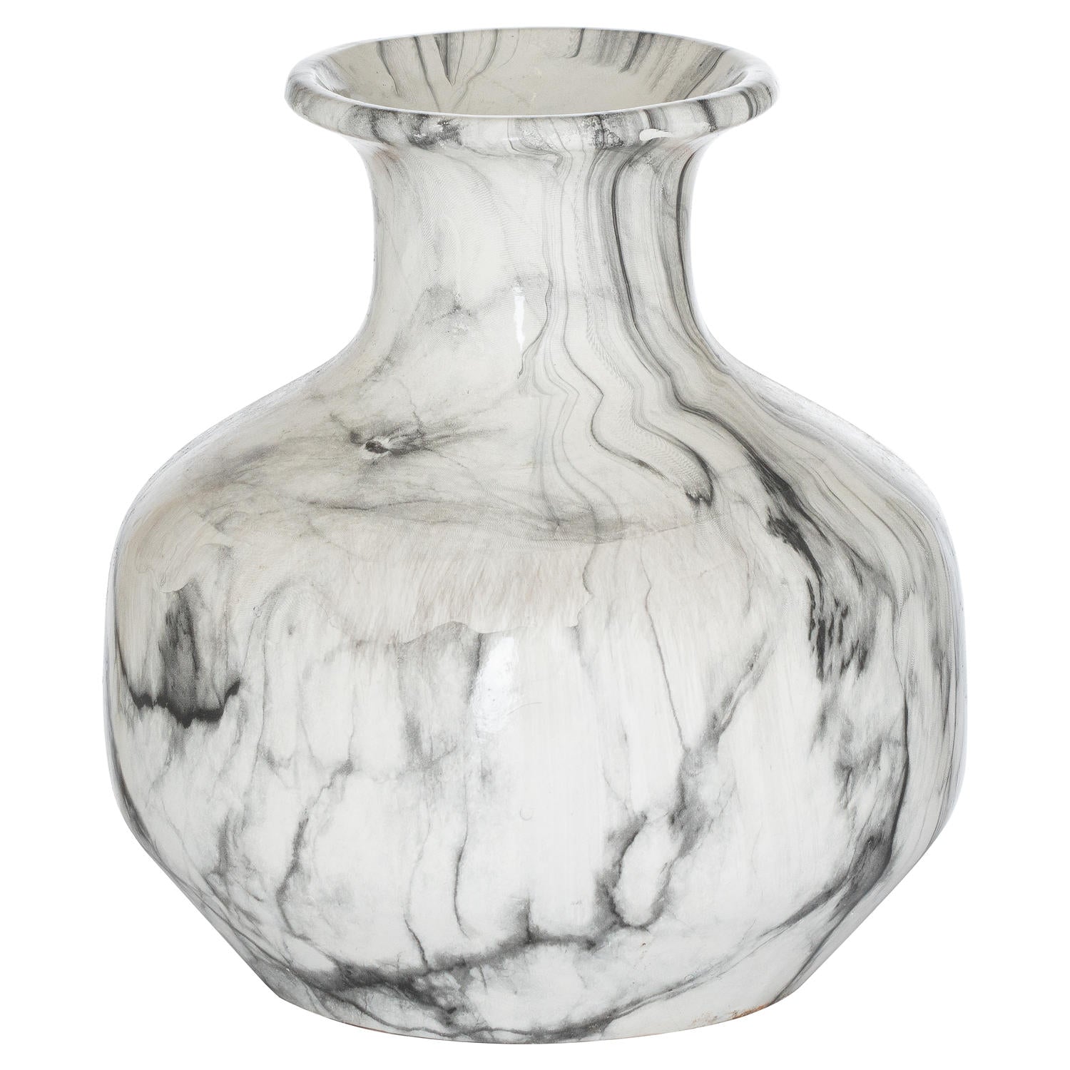 Marble Squat Vase