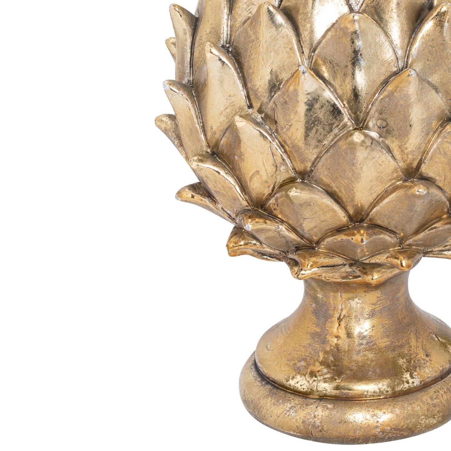 Tall Large Gold Pinecone Finial