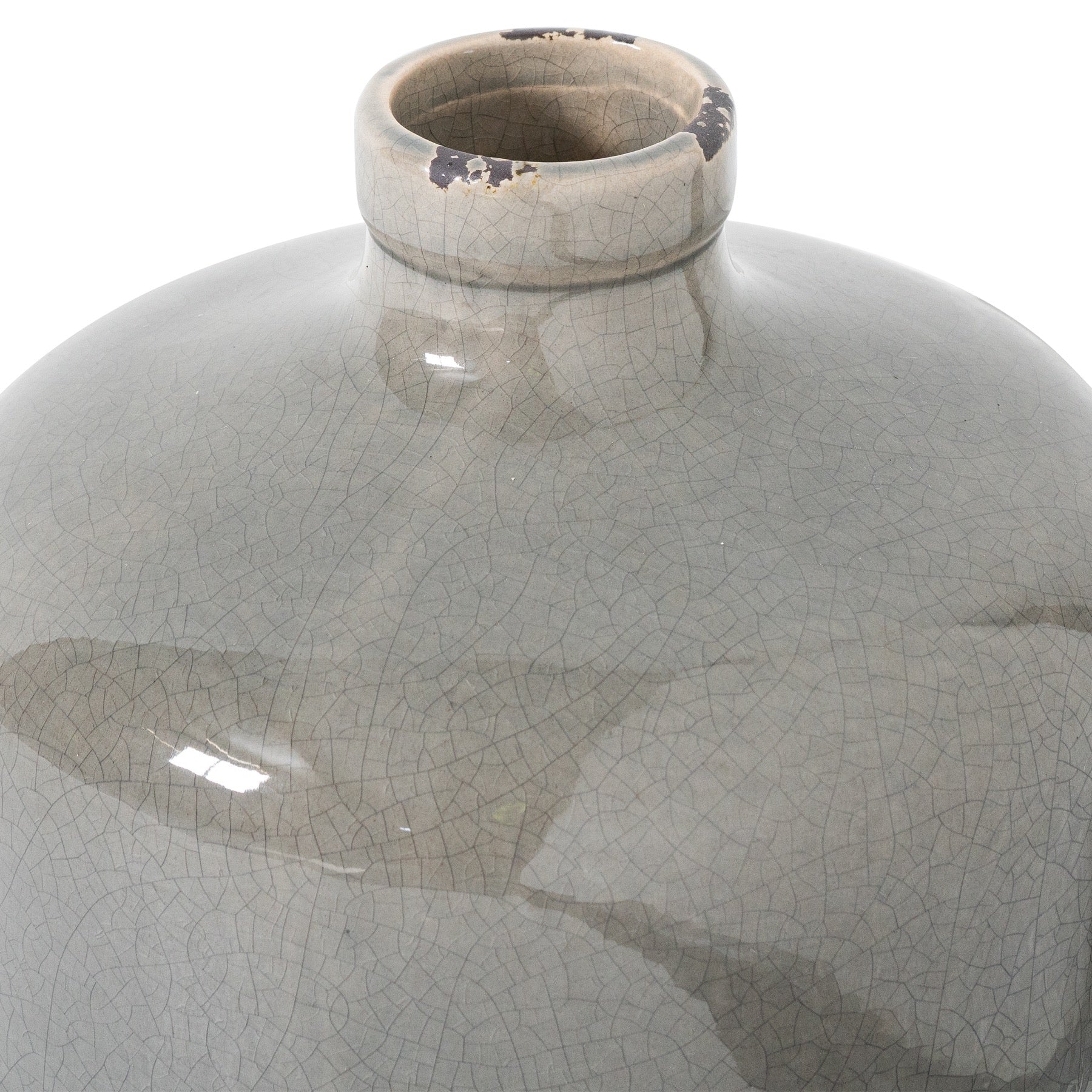 Garda Grey Glazed Eve Vase