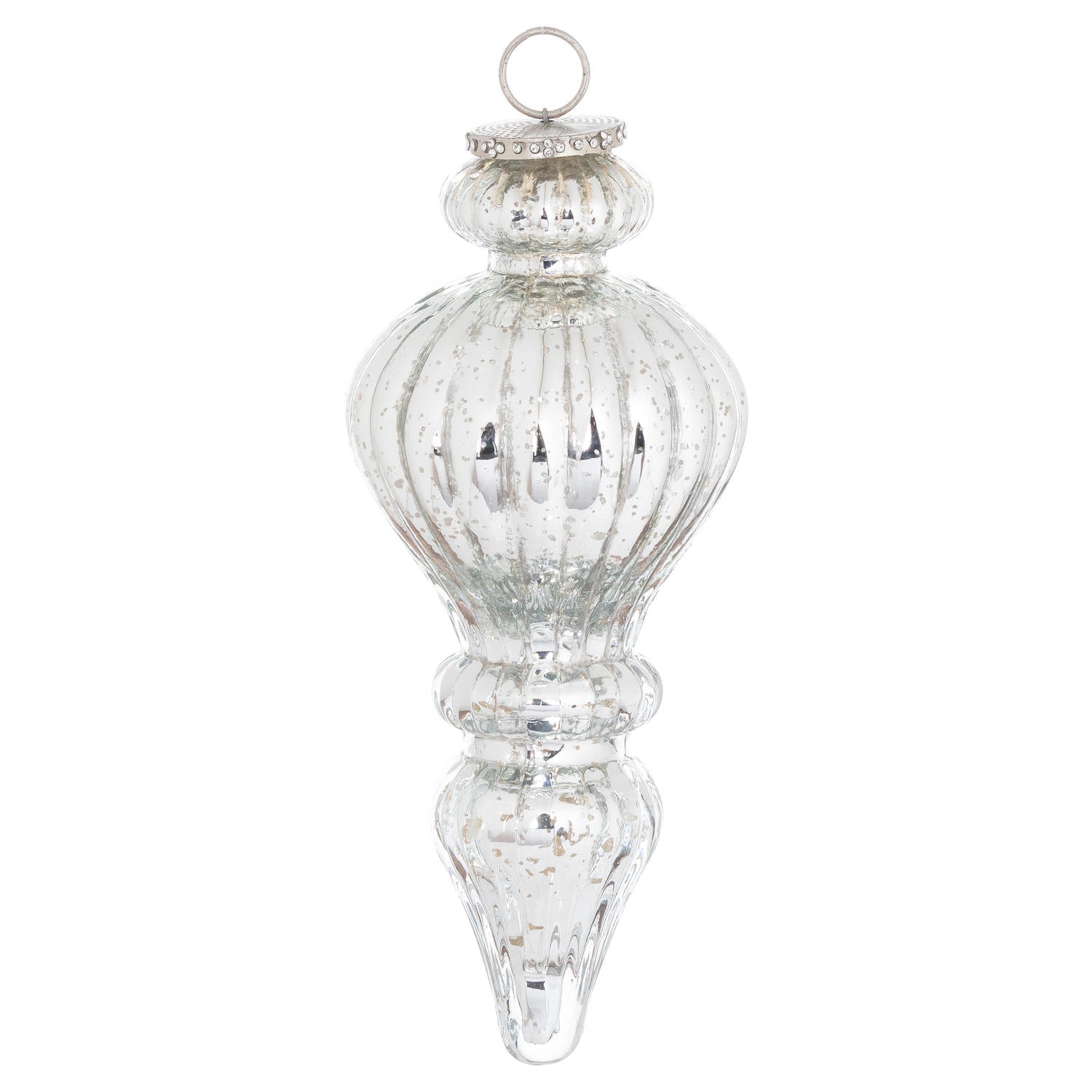 The Noel Collection Large Silver Statement Bauble