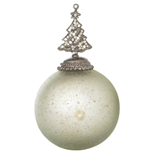 The Noel Midnight Silver Collection Tree Top Bauble