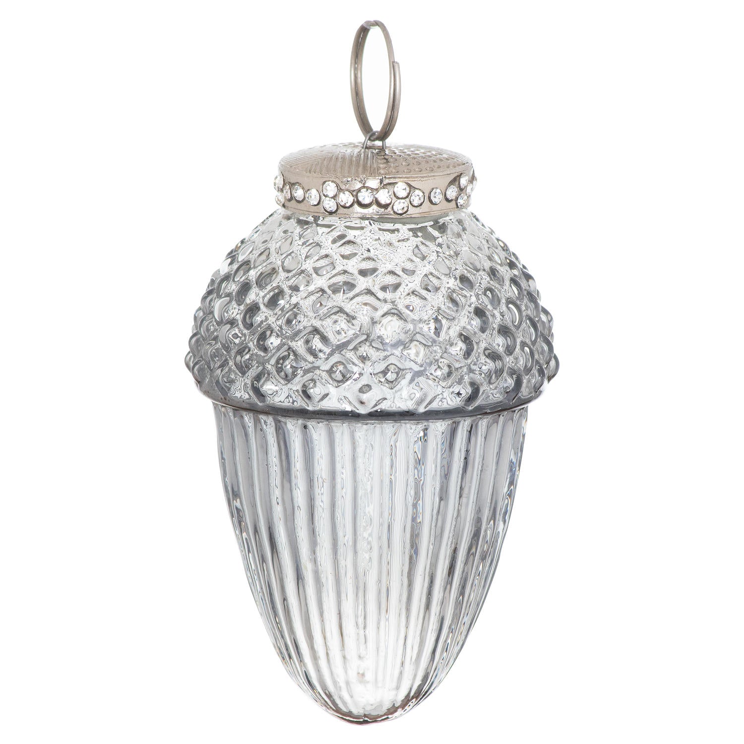 The Noel Collection Smoked Midnight large Acorn Bauble