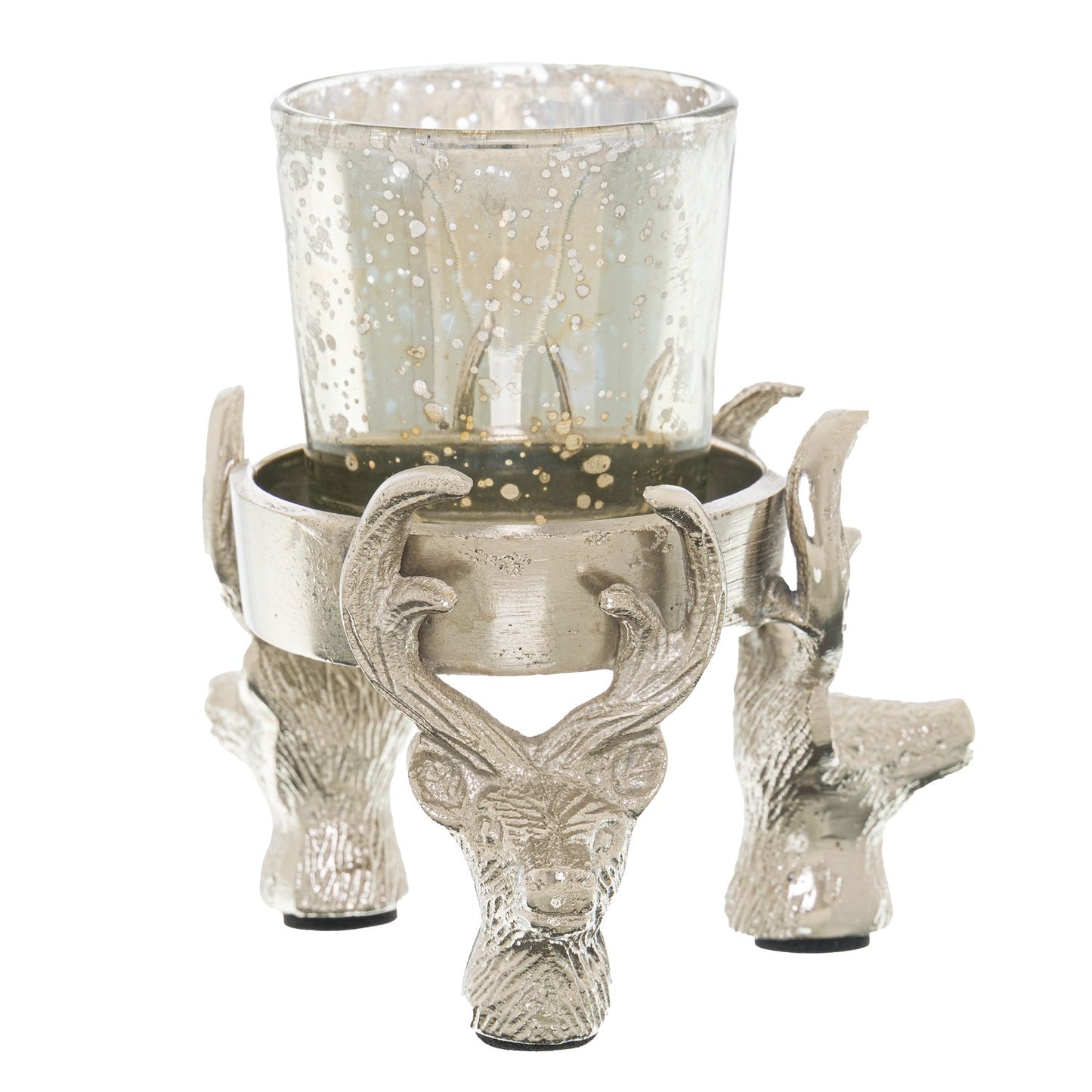 Silver Stag Tealight Holder