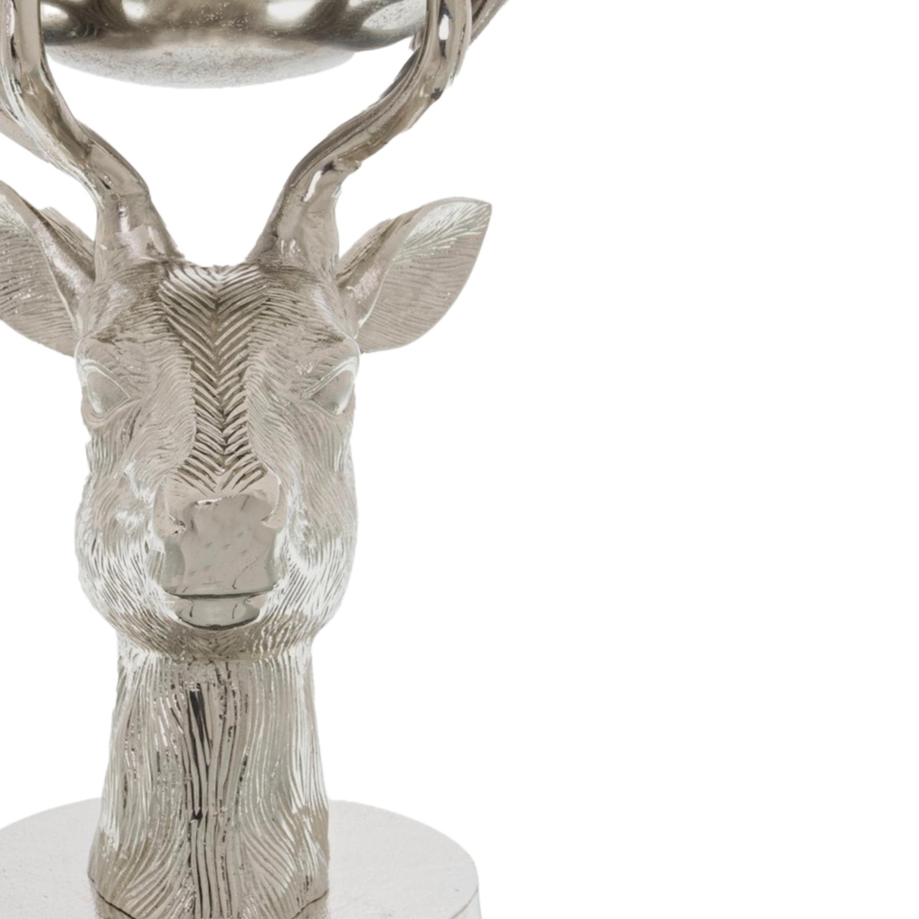 Silver Stag Bowl Ornament