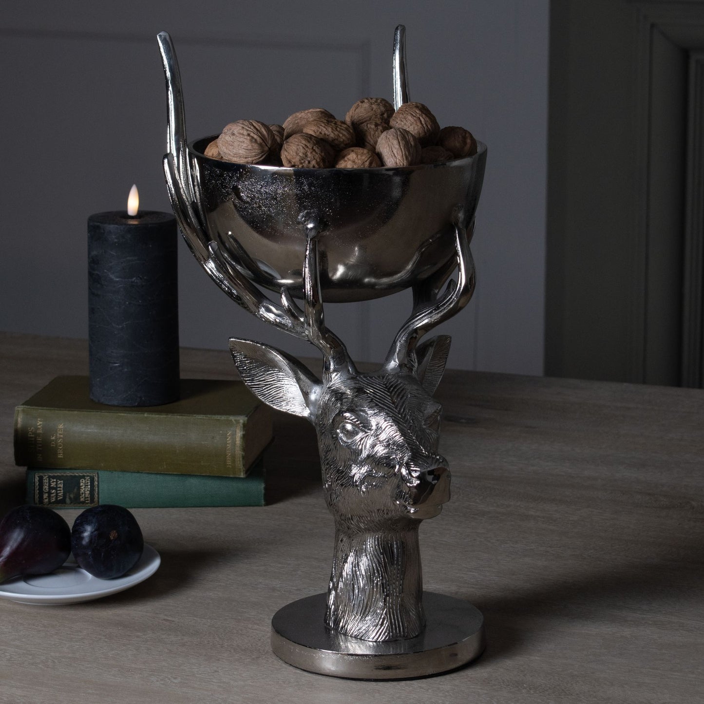 Silver Stag Bowl Ornament