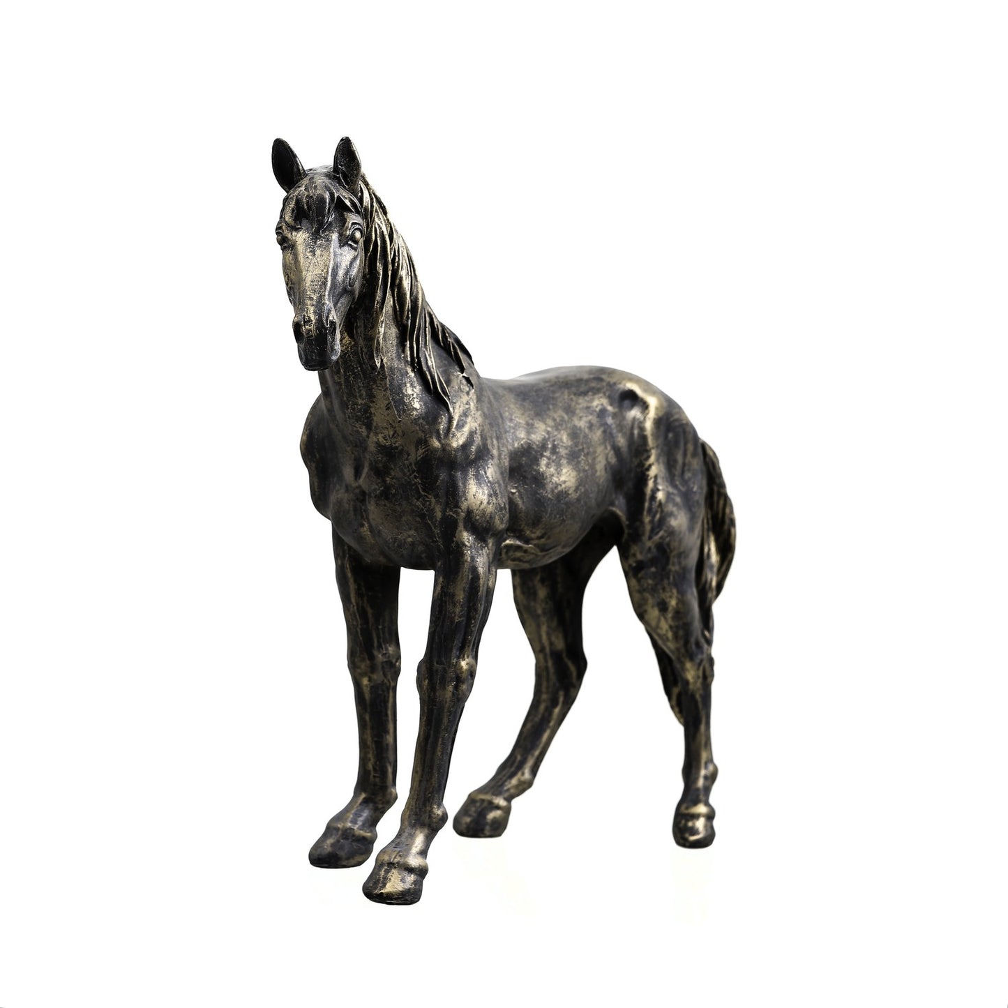 Large Bronze Horse Figurine