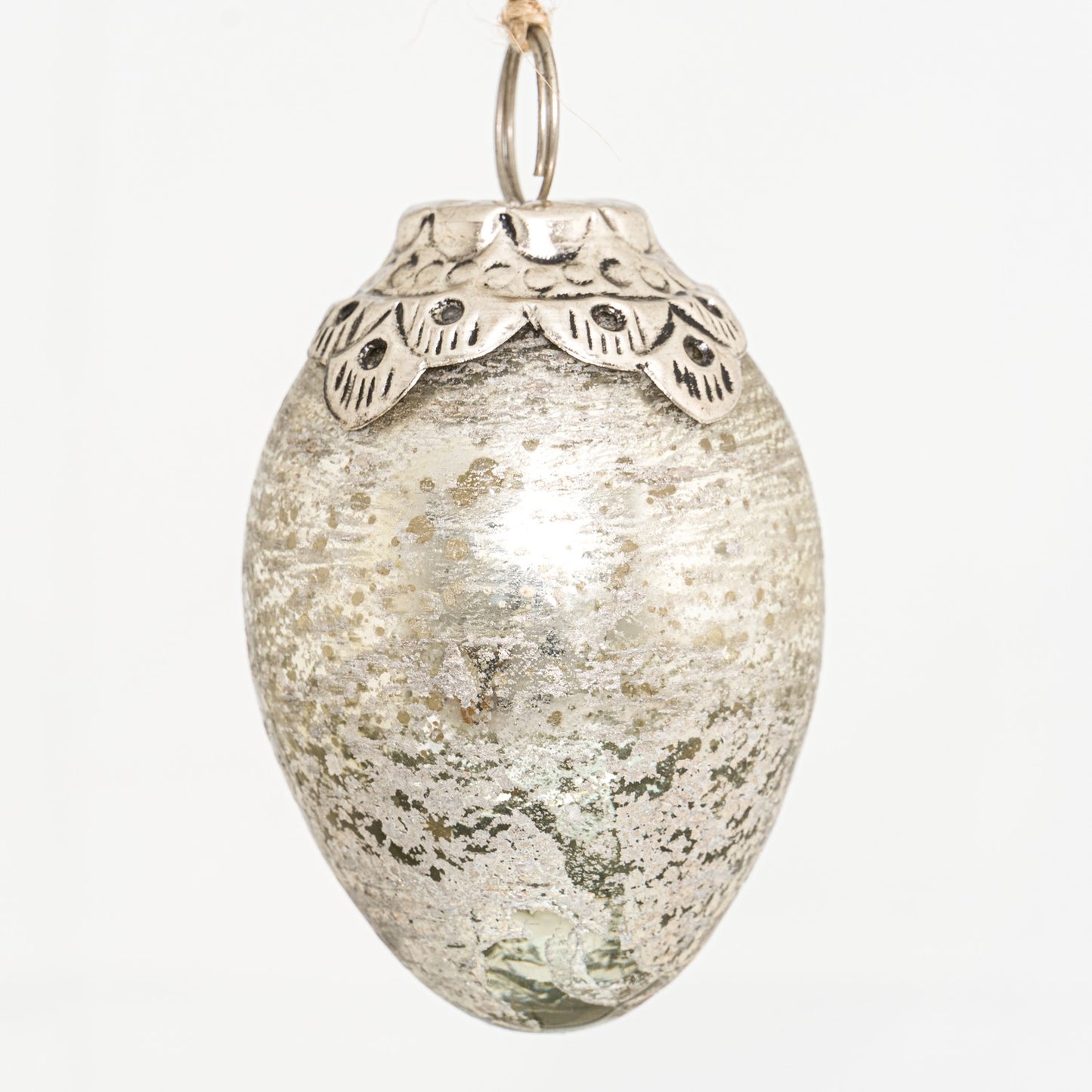 The Noel Collection Mercury Small Oval Crested Bauble