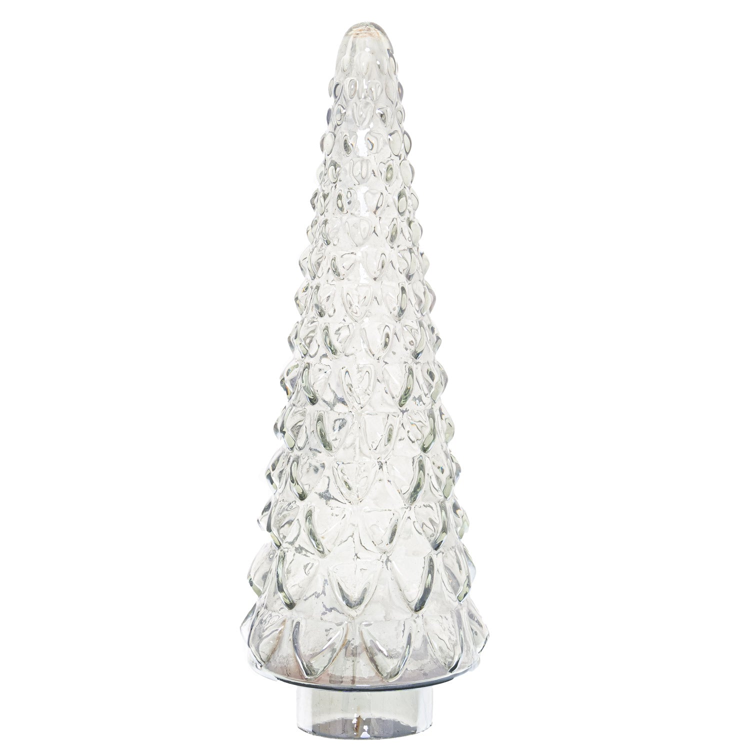 Noel Collection Large Smoked Midnight Glass Decorative Tree