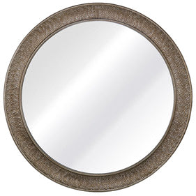 Hammered Large Silver Wall Mirror