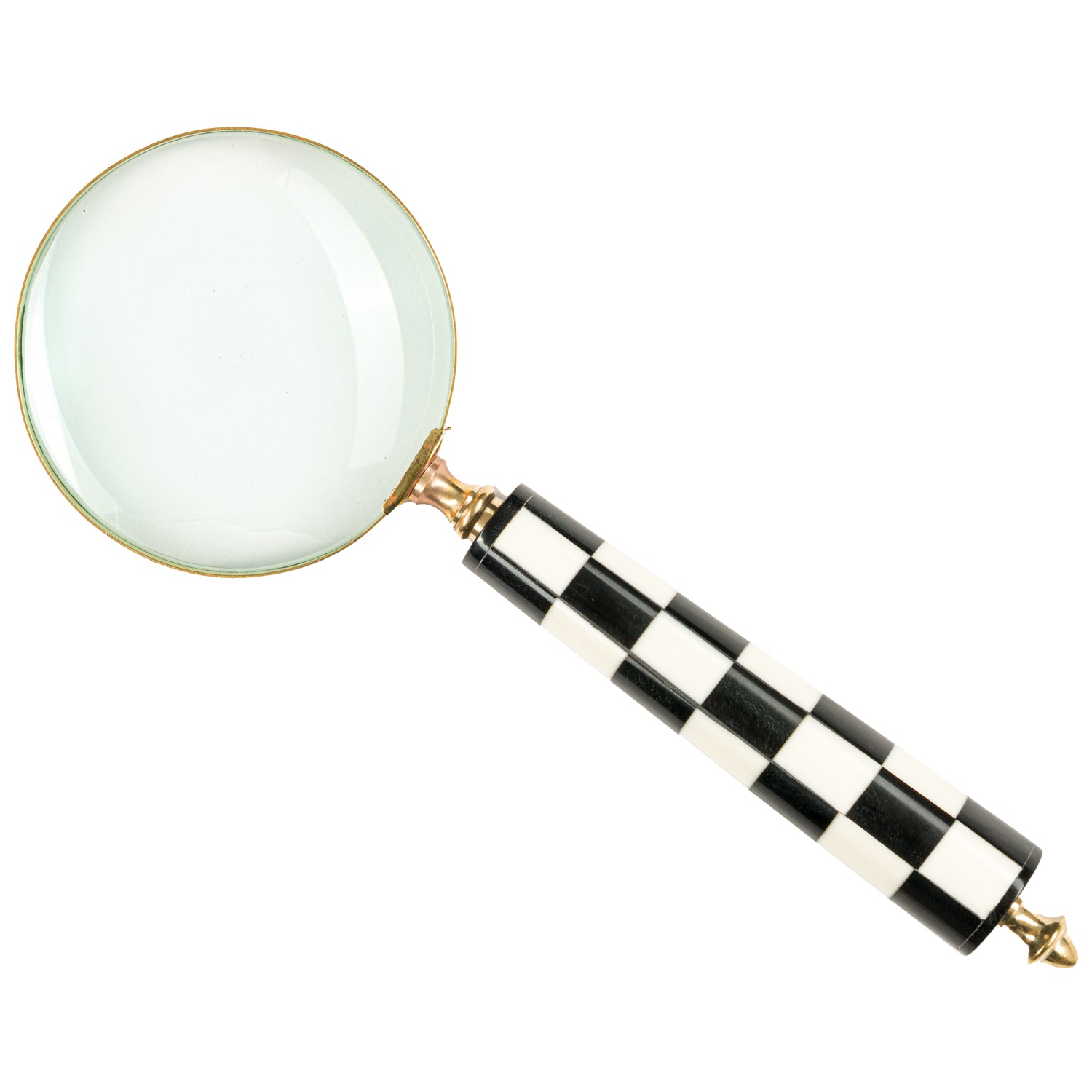 Large Checkered Magnifying Glass