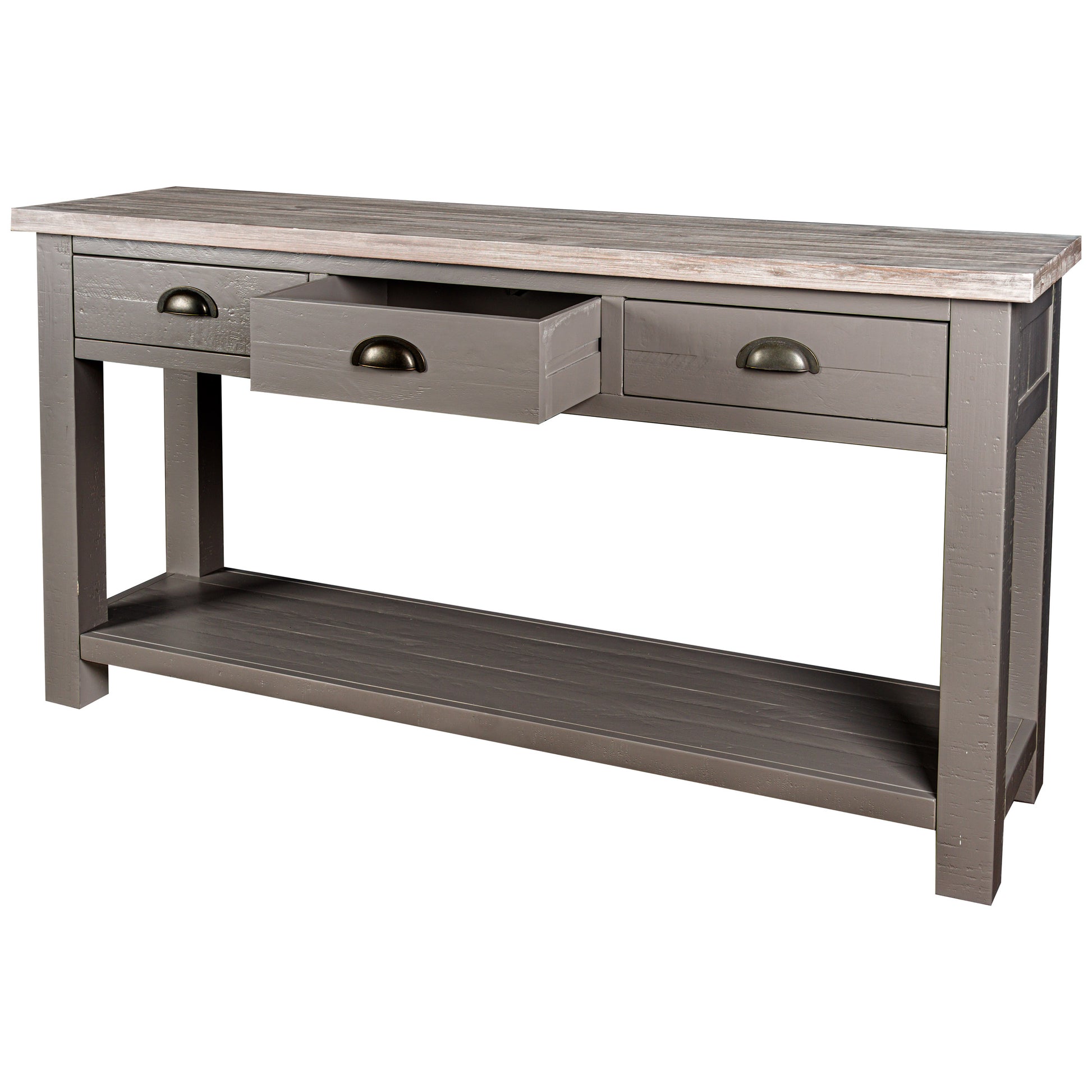 The Oxley Collection Three Drawer Console Table