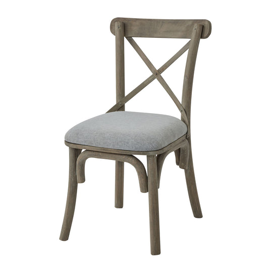 Copgrove Collection Cross Back Chair With Fabric Seat