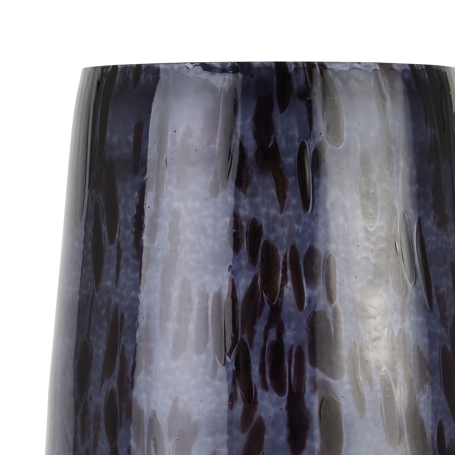 Black Dapple Tapered Vase