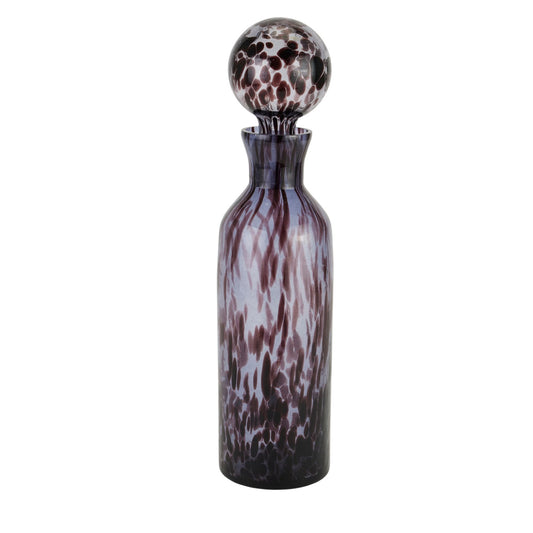 Black Dapple Large Bottle With Stopper