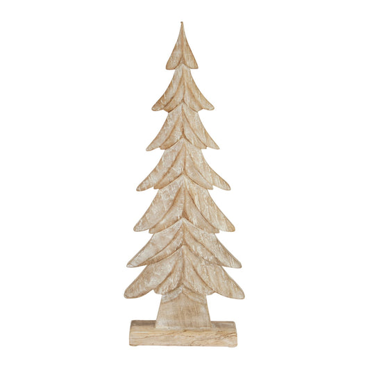 Carved Wood Large Christmas Tree