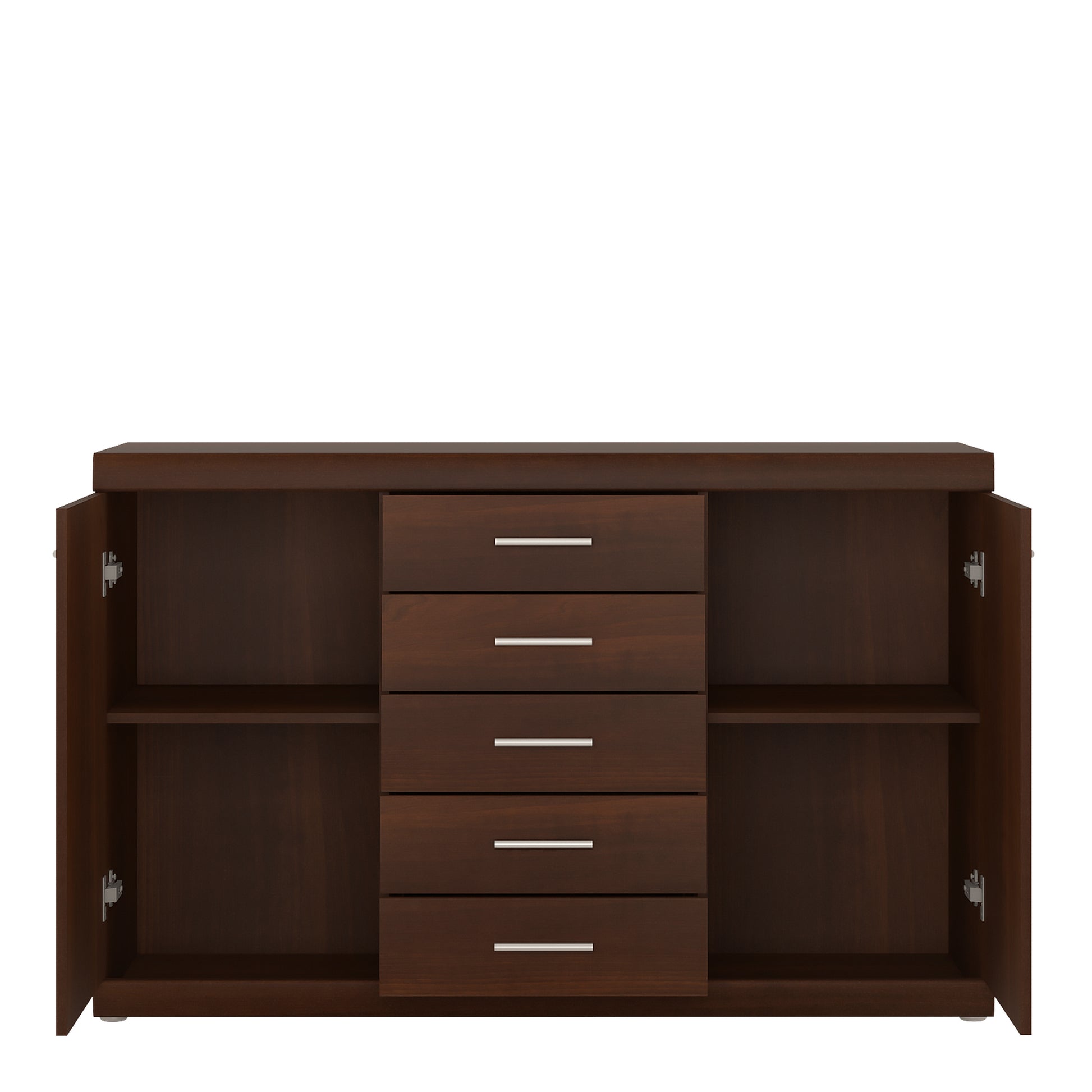 Imperial  2 Door 5 Drawer Sideboard in Dark Mahogany Melamine