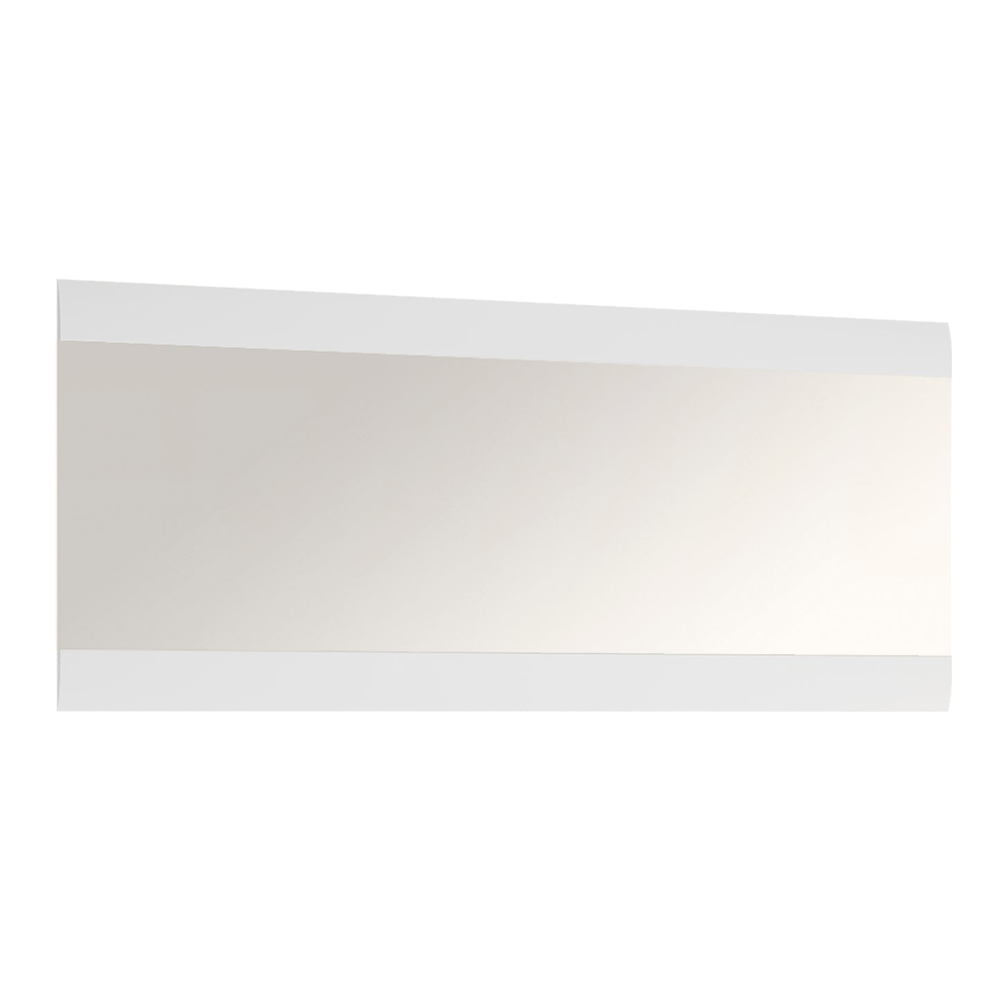 Chelsea  Wall Mirror 164 cm wide in White with Oak Trim