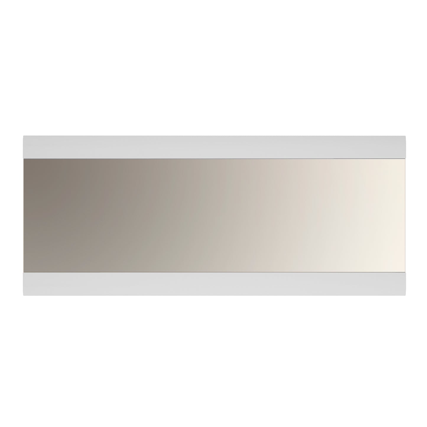 Chelsea  Wall Mirror 164 cm wide in White with Oak Trim