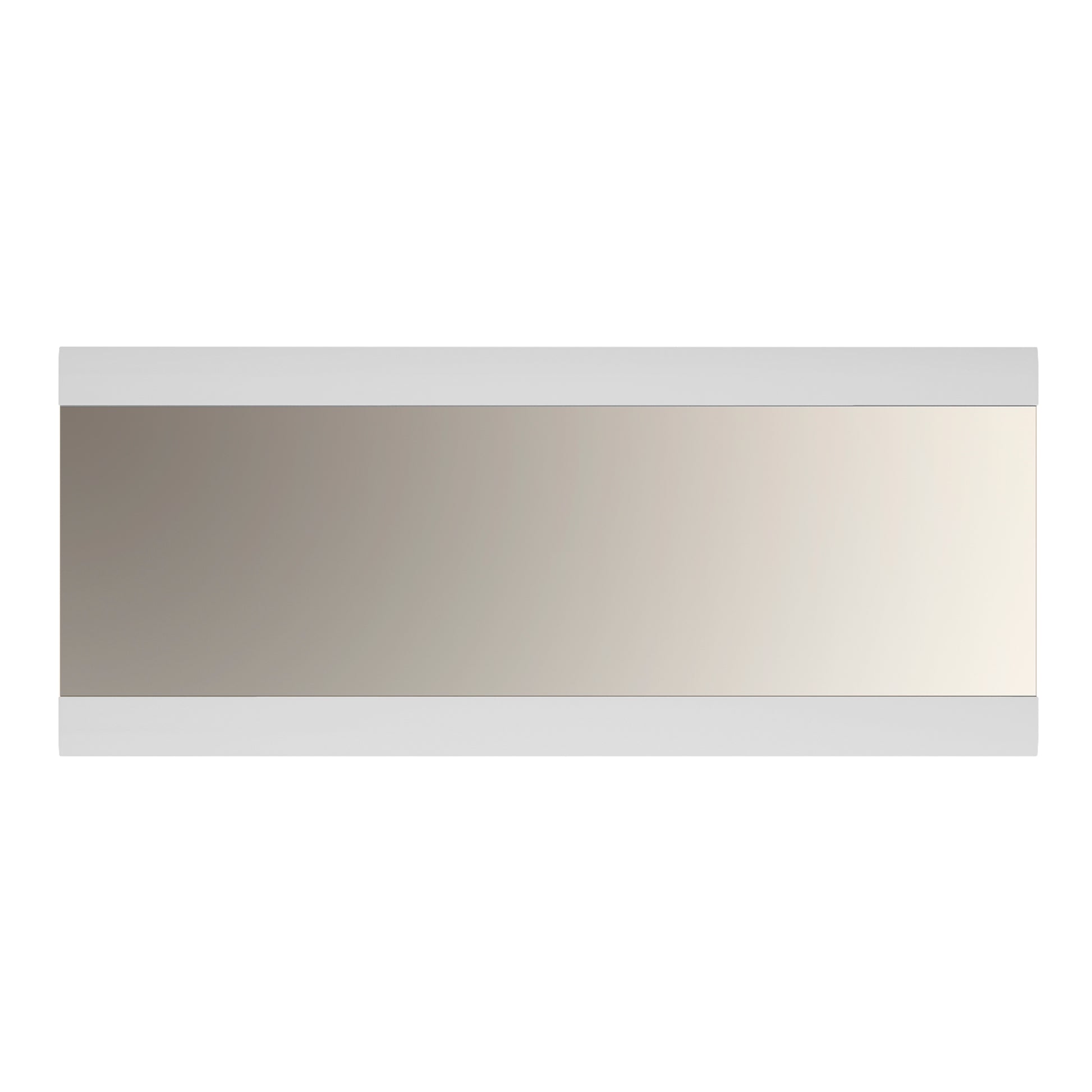 Chelsea  Wall Mirror 164 cm wide in White with Oak Trim
