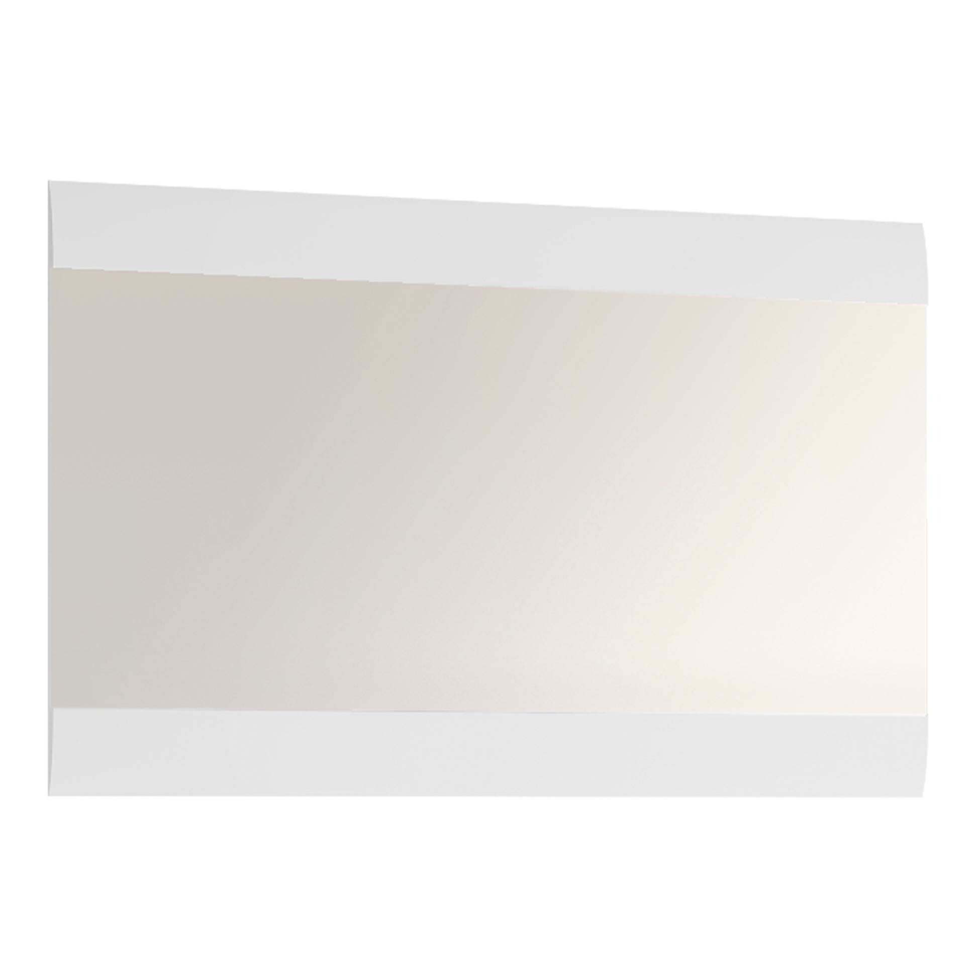 Chelsea  Wall Mirror 109.5 cm wide in White with Oak Trim