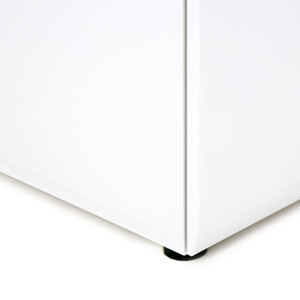 Chelsea  2 Drawer Bedside in White with Oak Trim