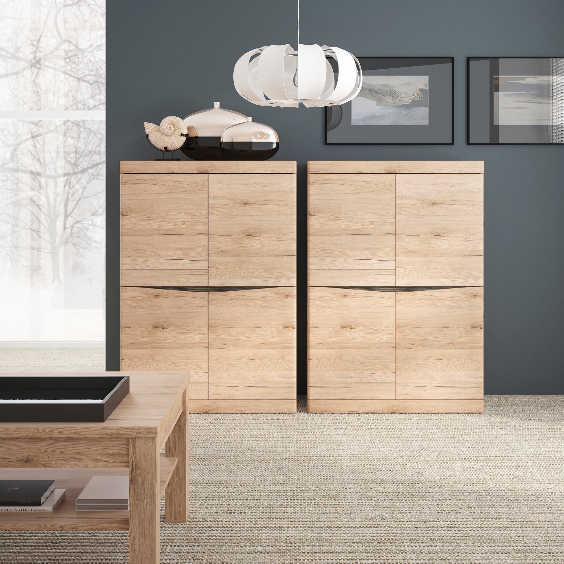Kensington  4 Door Cabinet in Oak