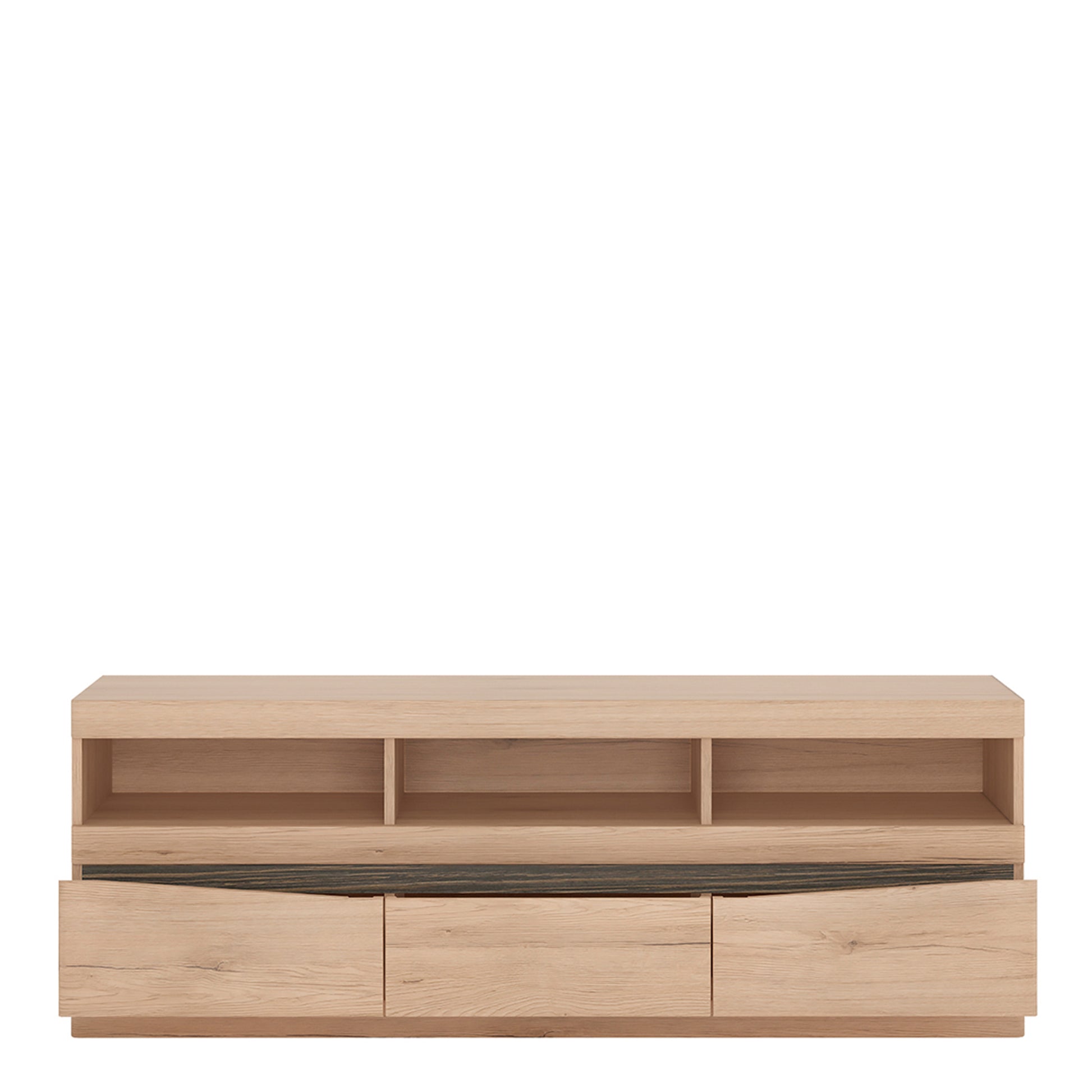 Kensington  Wide 3 drawer TV unit in Oak