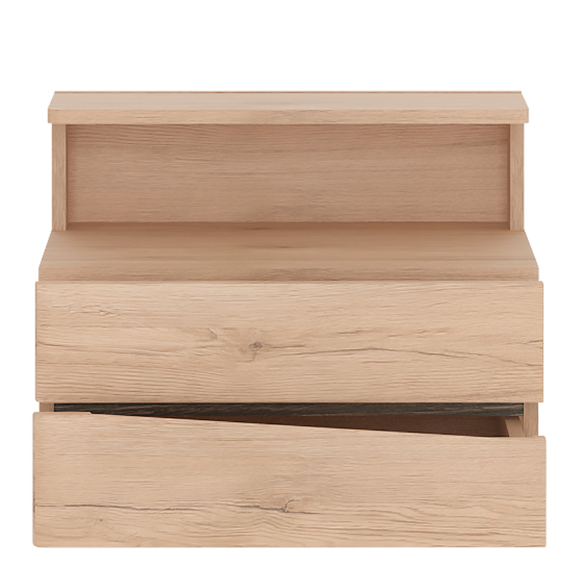 Kensington  2 Drawer Bedside Cabinet LH Drawer (wall fixing) in Oak