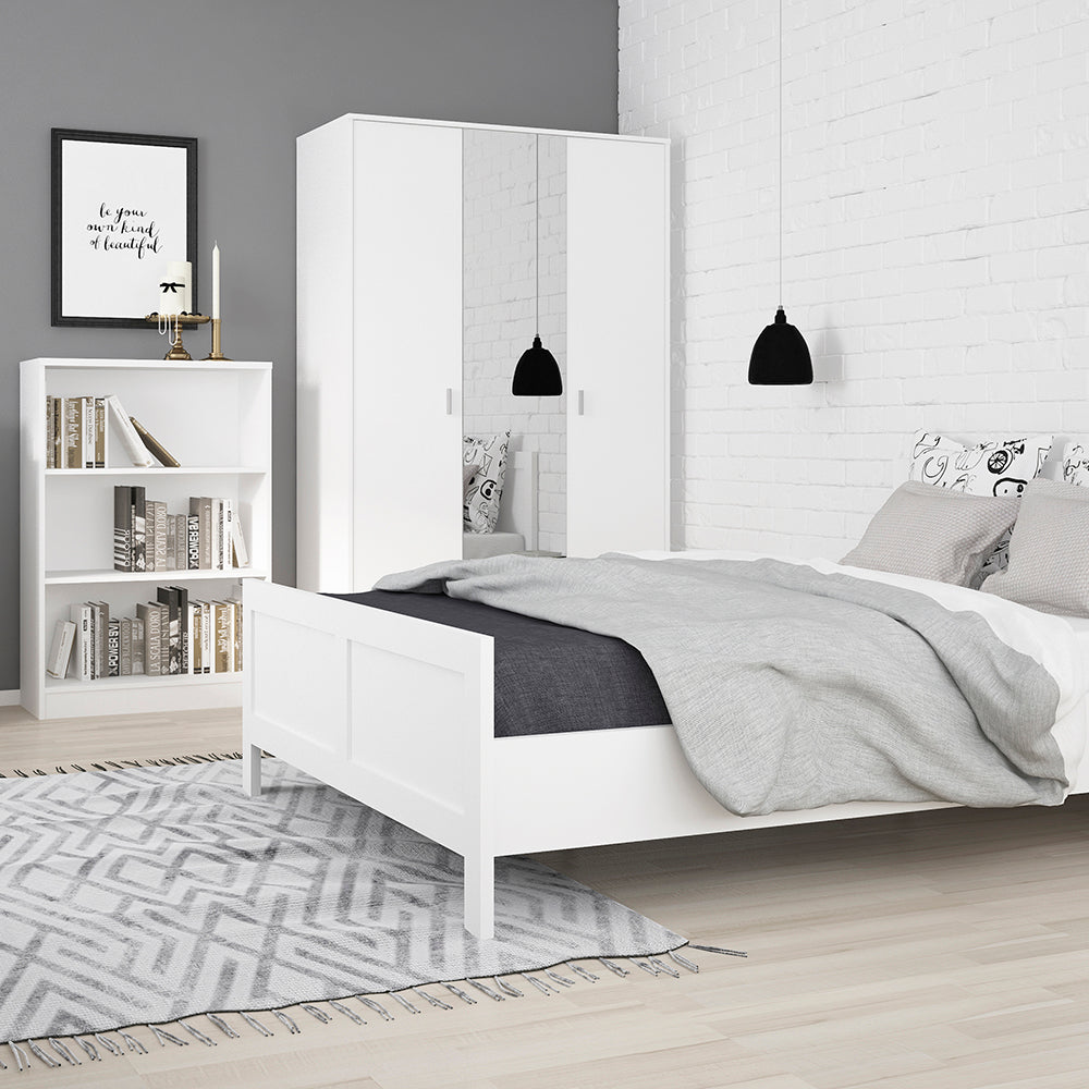 4 You  Medium Wide Bookcase in Pearl White