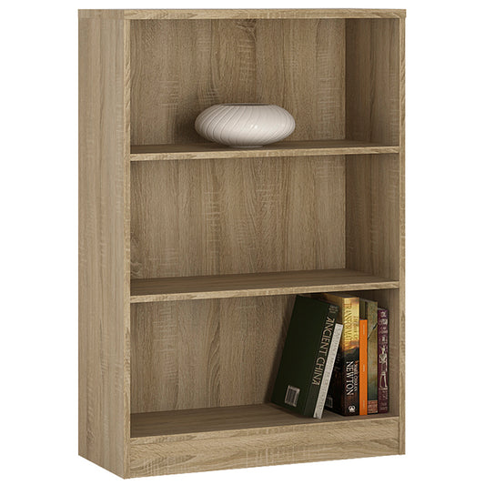 4 You  Medium Wide Bookcase in Sonama Oak