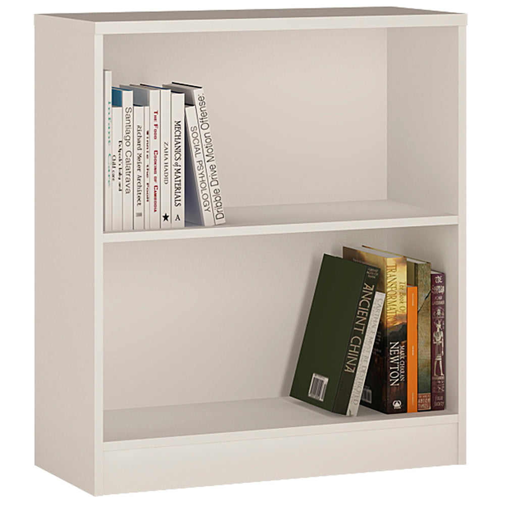 4 You  Low Wide Bookcase in Pearl White