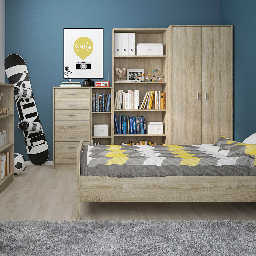 4 You  Low Wide Bookcase in Sonama Oak