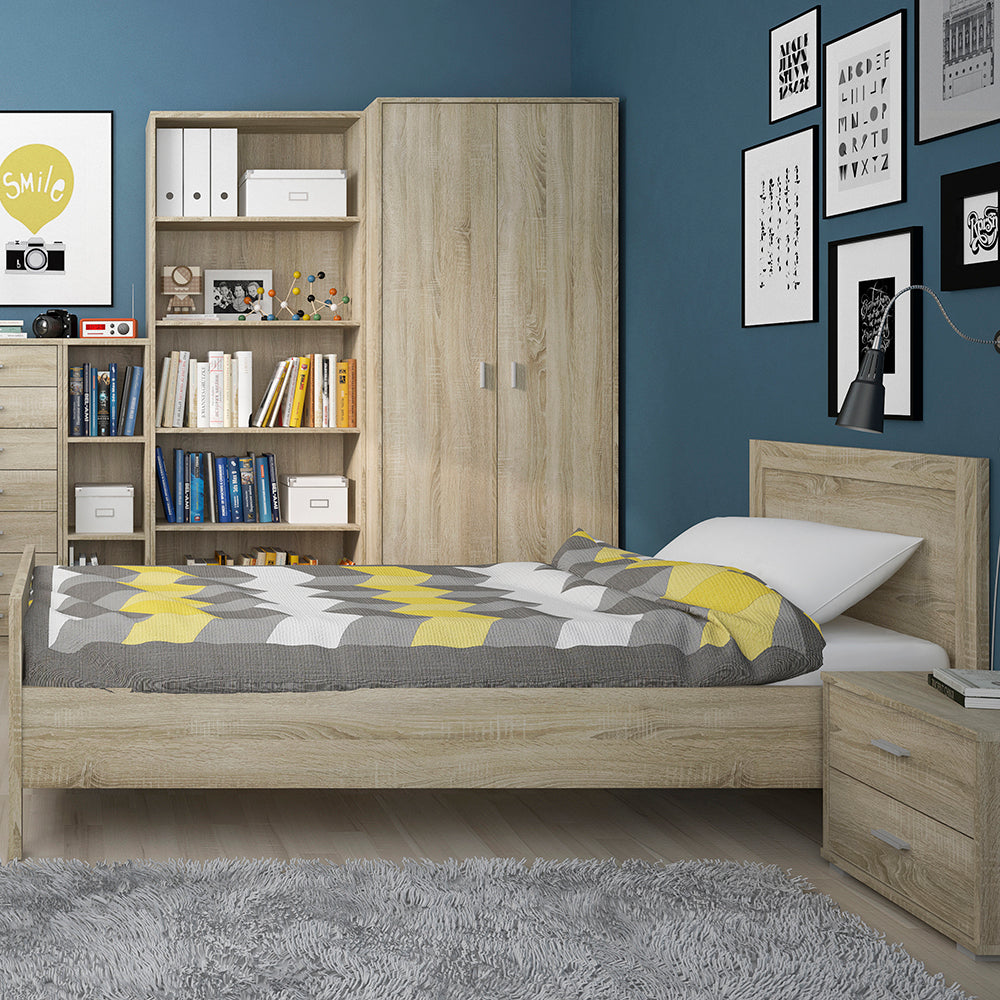4 You  2 Drawer Low Chest/Bedside in Sonama Oak