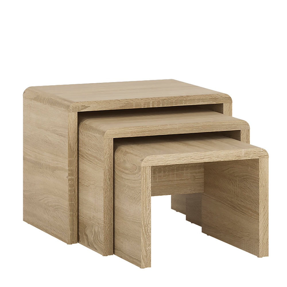 4 You  Small Nest of Coffee Tables 1+1+1 in Sonoma Oak