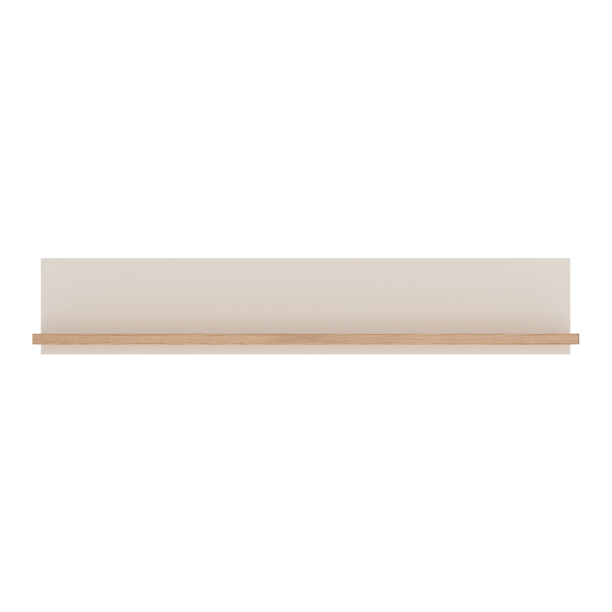 4KIDS 4kids 110 cm wall shelf in light oak and white high gloss