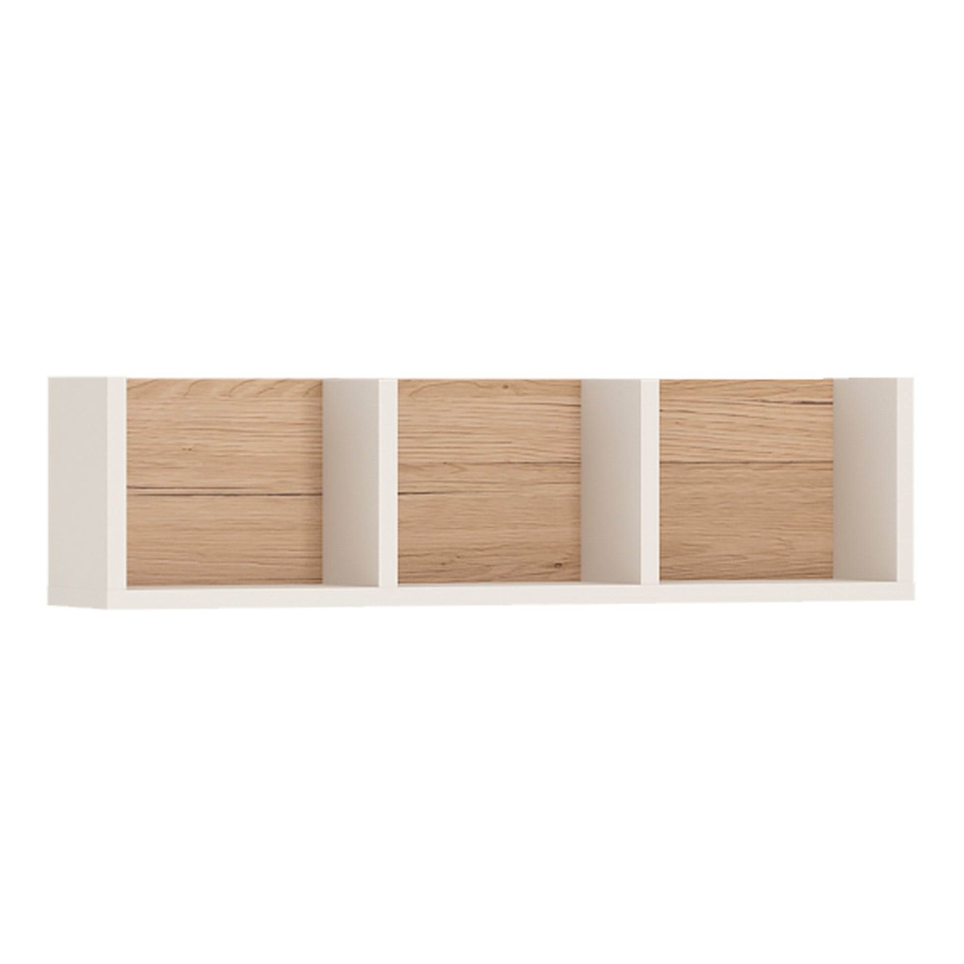 4Kids 4kids 70cm Sectioned Wall Shelf in Light Oak