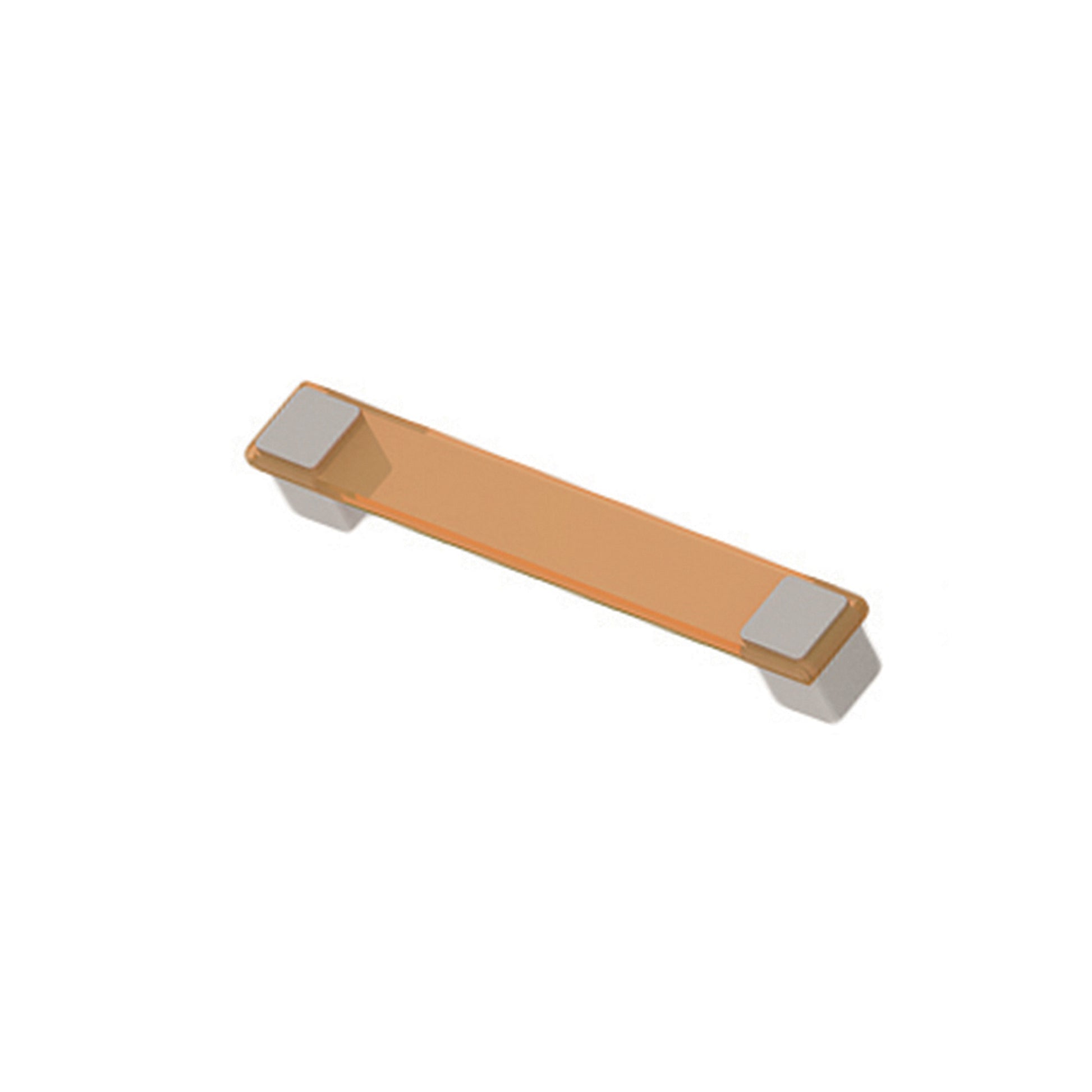 4Kids  1 Door Desk Mobile in Light Oak and white High Gloss (orange handles)