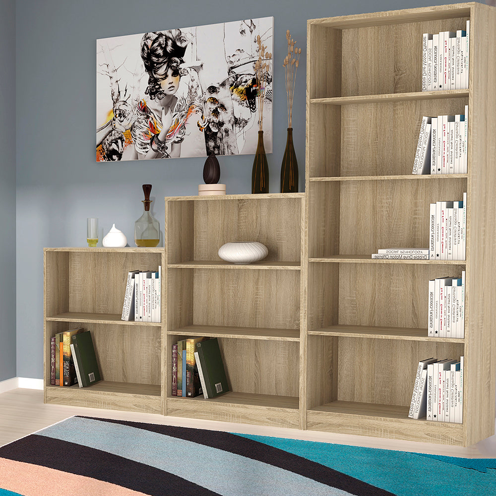 4 You  Tall Wide Bookcase in Sonama Oak